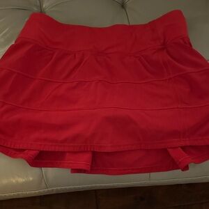 lululemon athletica Red Mini Skirt